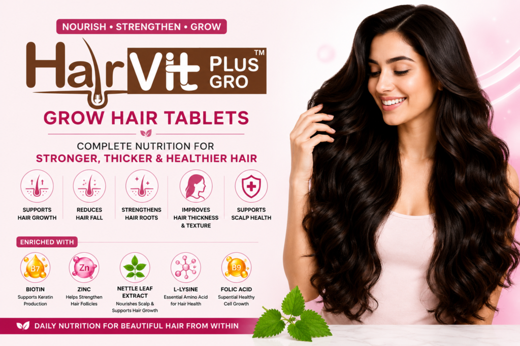 Hair VIt Plus with model